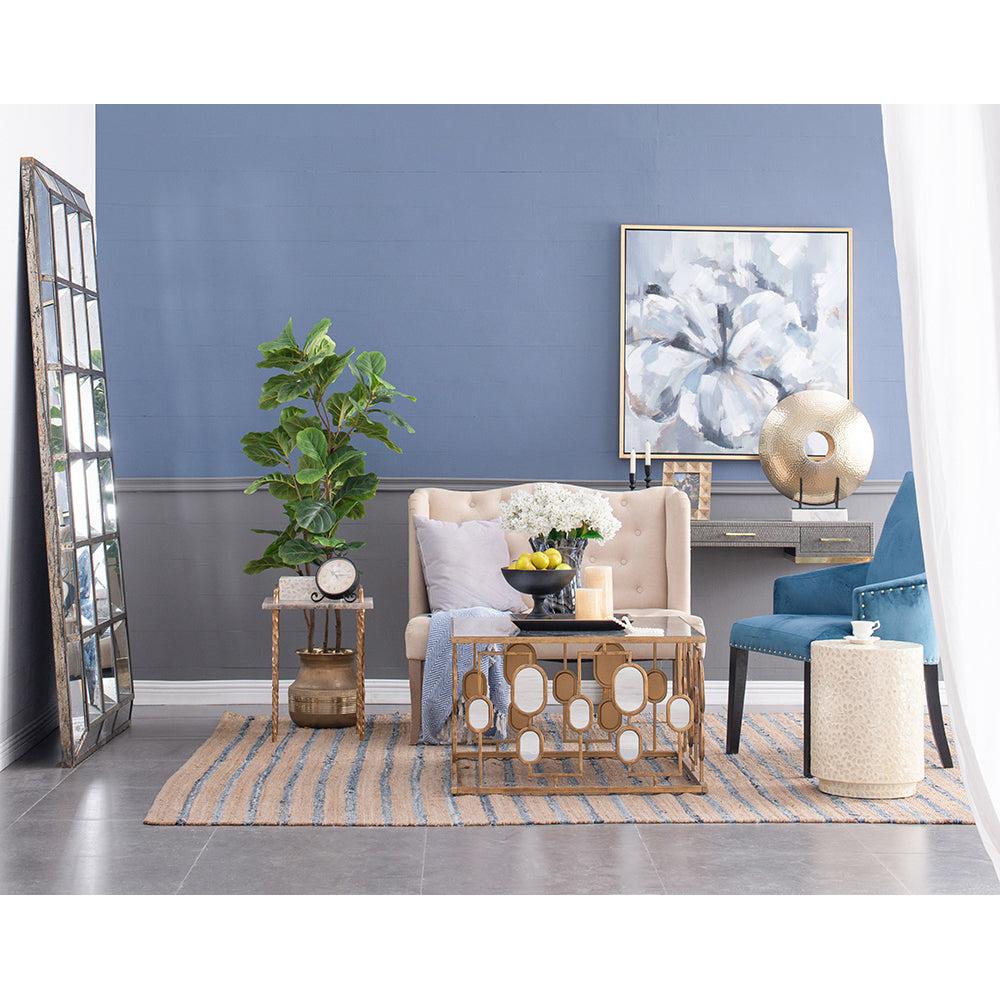 A&B Home 9" Bundle of 96 Rectangular White With Capiz Accent Tissue Box