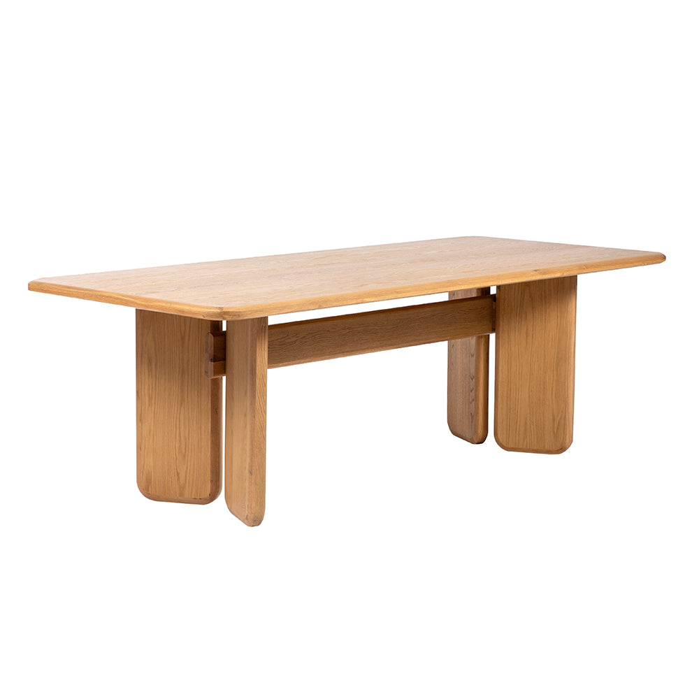 A&B Home 91" x 30" Rectangular Dry Honey Oak Dining Table