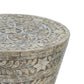 A&B Home Accent 14" x 19" Bundle of 24 Round Brown Star Design Pedestal Stool