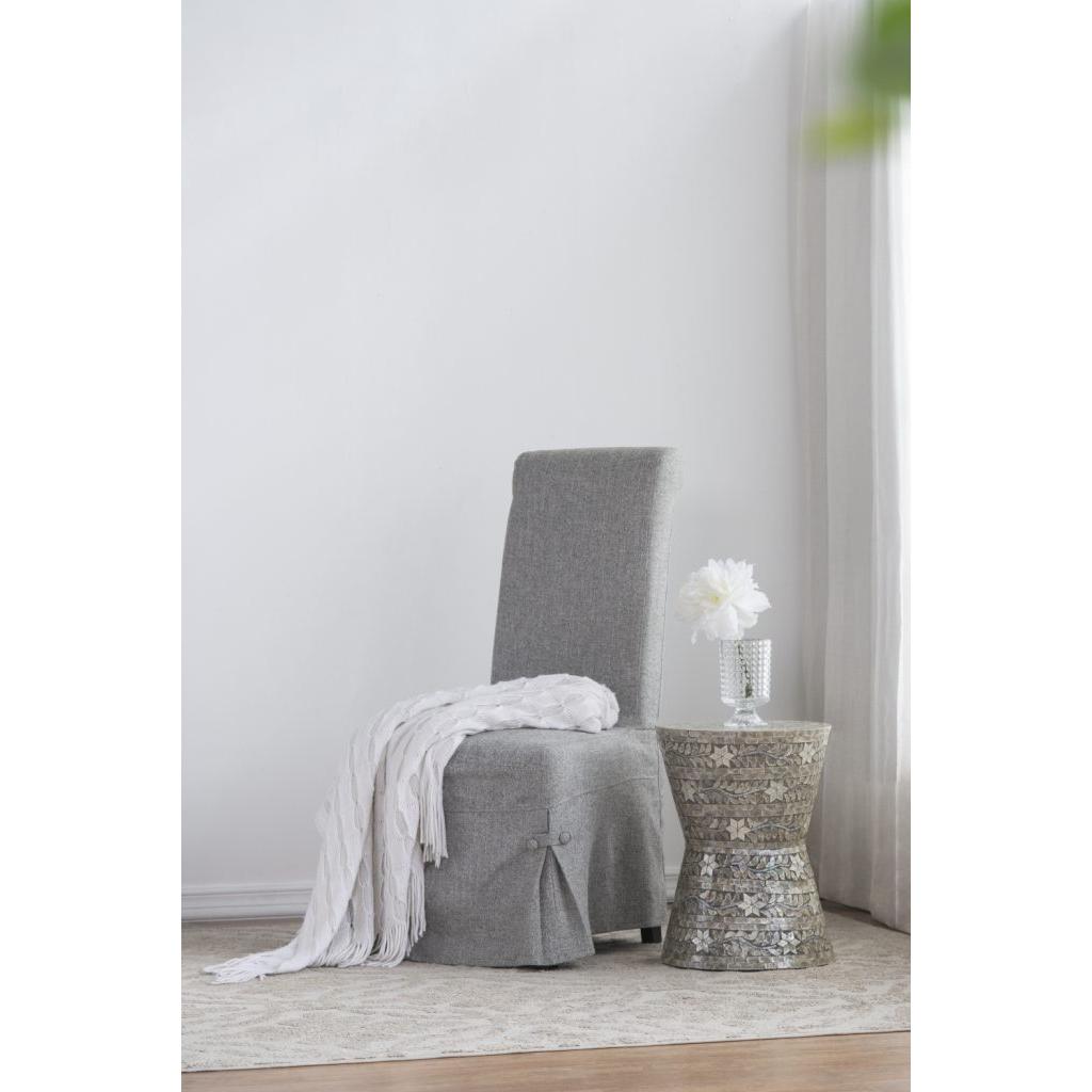 A&B Home Accent 14" x 19" Bundle of 24 Round Brown Star Design Pedestal Stool