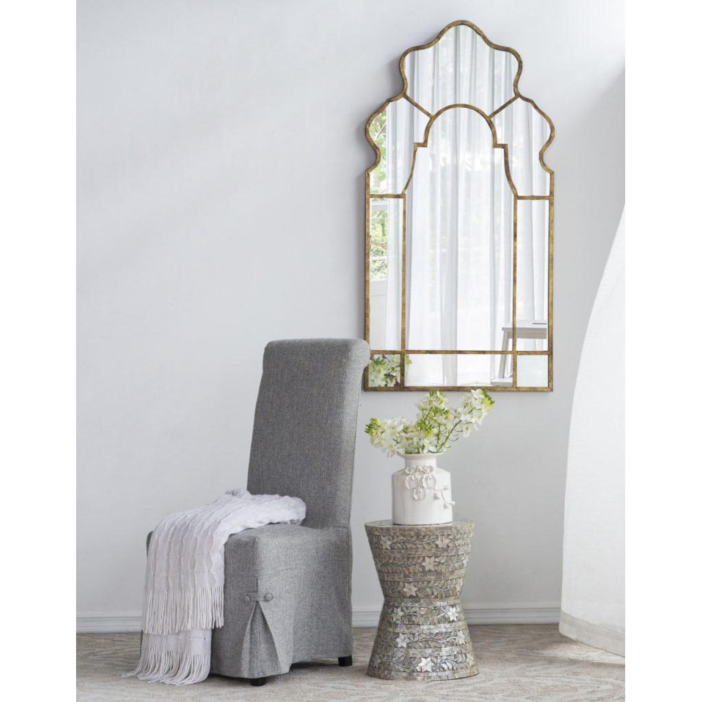 A&B Home Accent 14" x 19" Bundle of 24 Round Brown Star Design Pedestal Stool