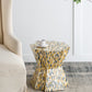 A&B Home Accent 16" x 18" Bundle of 21 Starbust Yellow and Blue Geometric Design Pedestal Stool