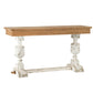 A&B Home Alcott 59" x 32" Bundle of 5 Rectangular Whitewash Buffet Table With Wooden Tabletop