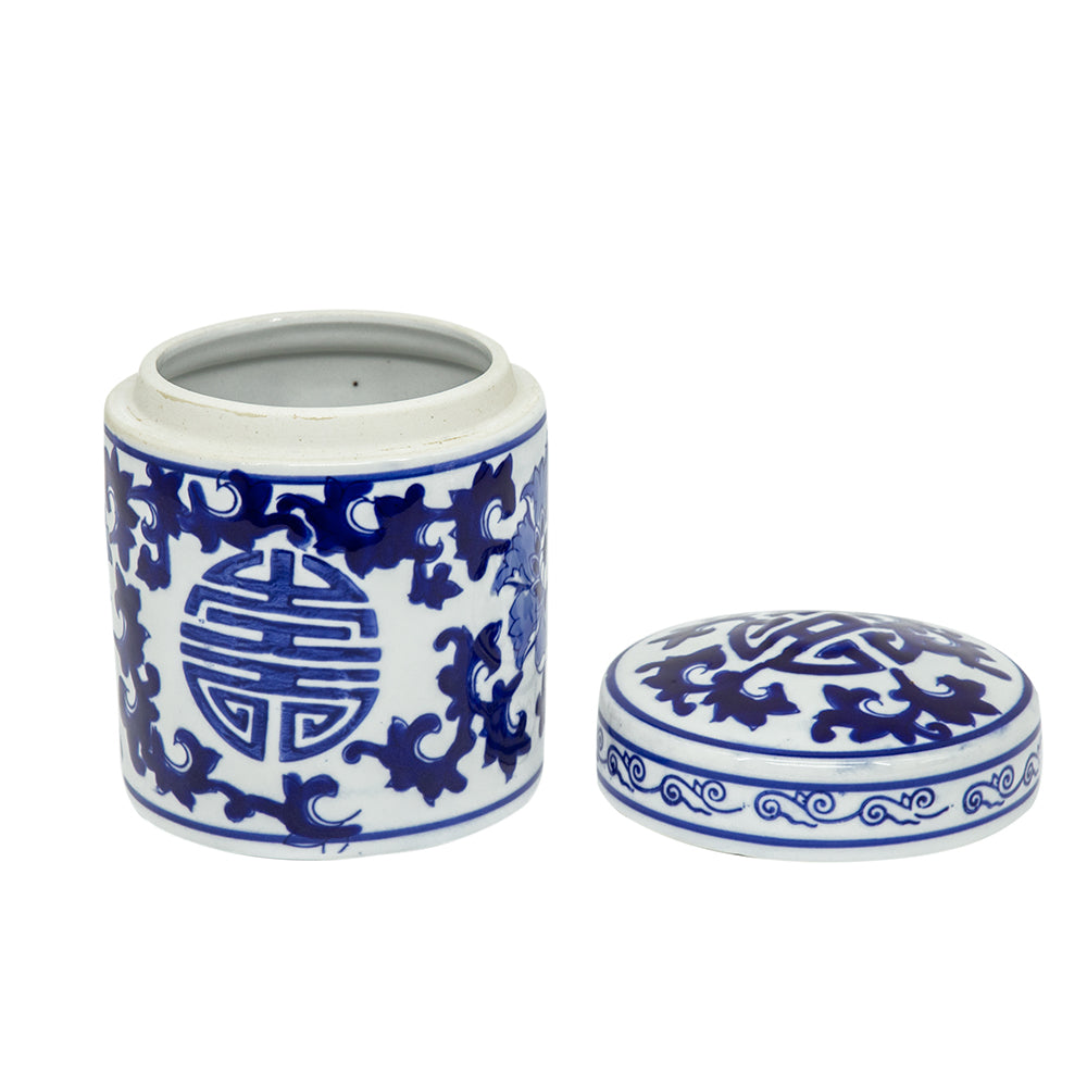 A&B Home Aline 5" x 6" Bundle of 115 Blue and White Porcelain Tea Caddy