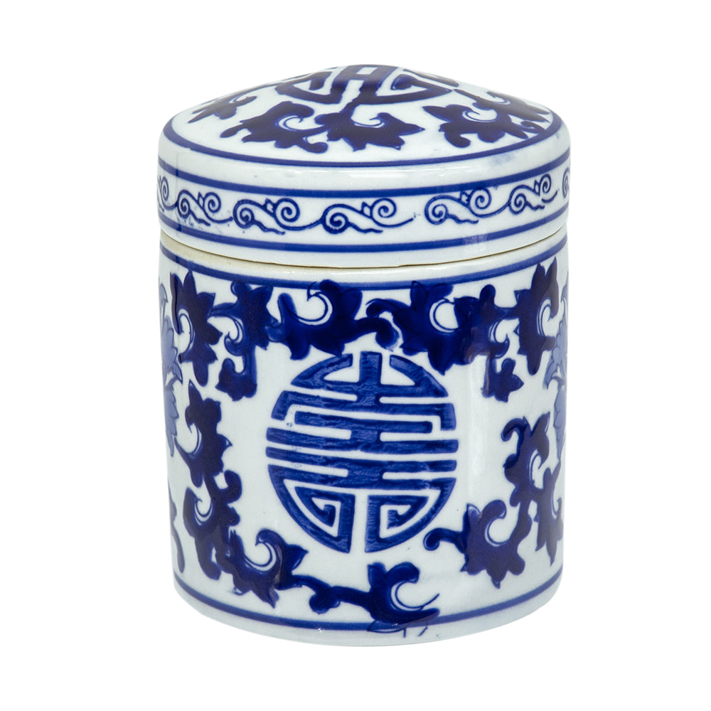 A&B Home Aline 5" x 6" Bundle of 168 Blue and White Porcelain Tea Caddy