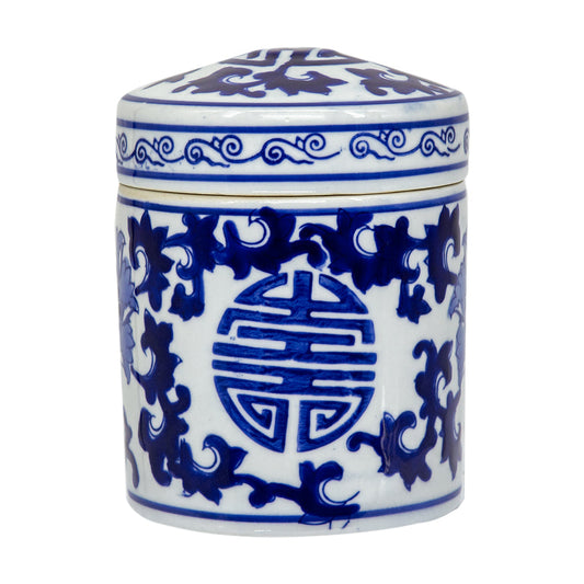 A&B Home Aline 5" x 6" Bundle of 168 Blue and White Porcelain Tea Caddy