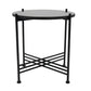 A&B Home Argus 16" x 17" Bundle of 29 Round Black Marble Table