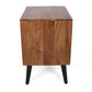 A&B Home Asther 20" x 22" Bundle of 7 Rectangular Brown Acacia Wood Beside Table With Drawer and Shelf