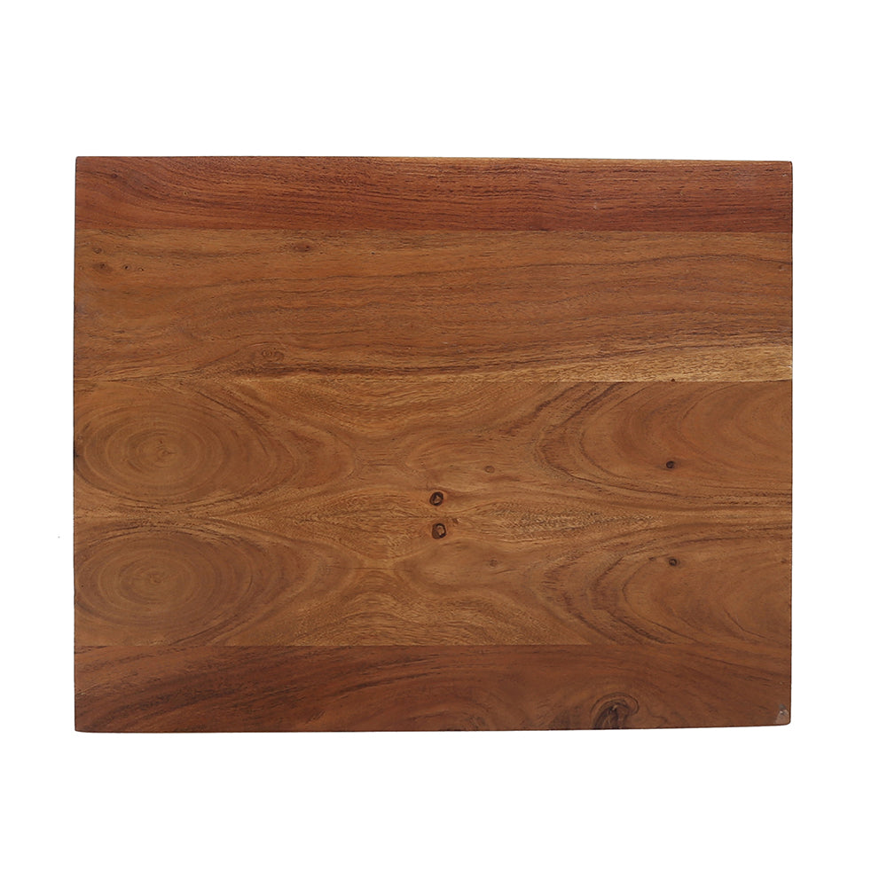 A&B Home Asther 20" x 22" Bundle of 7 Rectangular Brown Acacia Wood Beside Table With Drawer and Shelf