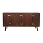 A&B Home Asther 63" x 35" Bundle of 2 Rectangular Wooden Sideboard With 3 Doors