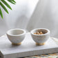 A&B Home Britton 4" Bundle of 34 Set Of Two Round Metallic Copper Base With White Marble Serving Bowl