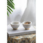 A&B Home Britton 4" Bundle of 50 Set Of Two Round Metallic Copper Base With White Marble Serving Bowl