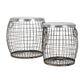 A&B Home Bundle of 12 Balaz Set of Two Round Wire Tables