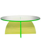 A&B Home Callie 30" x 13" Bundle of 3 Round Green Acrylic Coffee Table