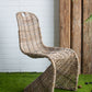 A&B Home Cardenas 20" x 37" Bundle of 9 Natural Gray Wash Rattan Chair