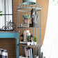 A&B Home Charlotte 26" x 67" Bundle of 9 Birdcage Antique Nickel Metal Frame Three-Tiered Shelves