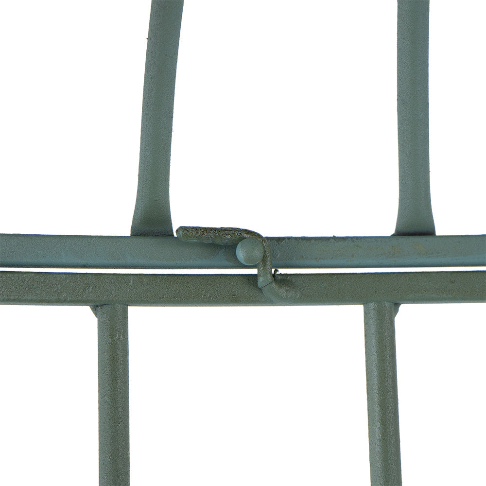 A&B Home Charlotte 26" x 67" Bundle of 9 Birdcage Antique Nickel Metal Frame Three-Tiered Shelves