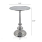 A&B Home Cheshire 16" x 23" Bundle of 16 Round Aluminum Tabletop With Aluminum Side Table