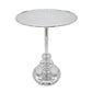 A&B Home Cheshire 16" x 23" Bundle of 18 Round Aluminum Tabletop With Aluminum Side Table