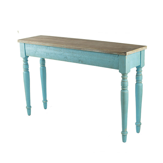 A&B Home Claremore 52" x 33" Bundle of 9 Rectangular Blue Wooden Console Table