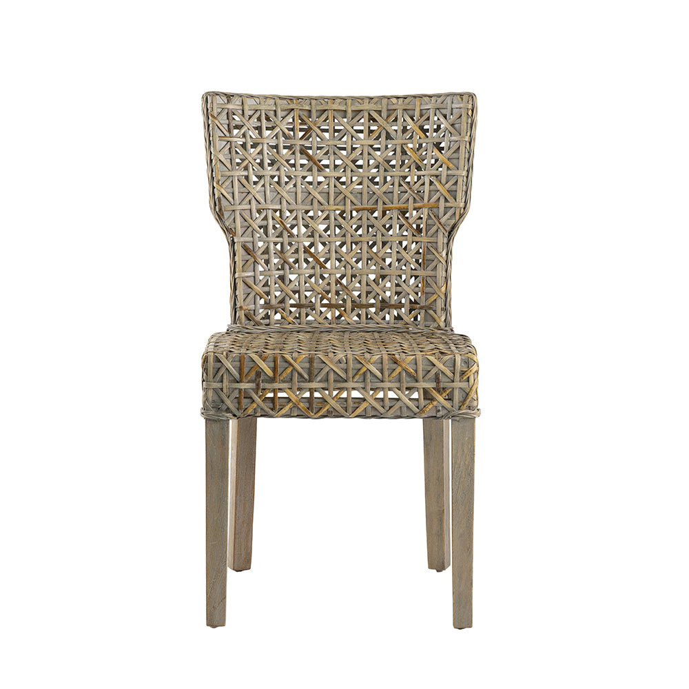 A&B Home Condro 22" x 34" Bundle of 16 Weathered Gray Woven Fabric Chair