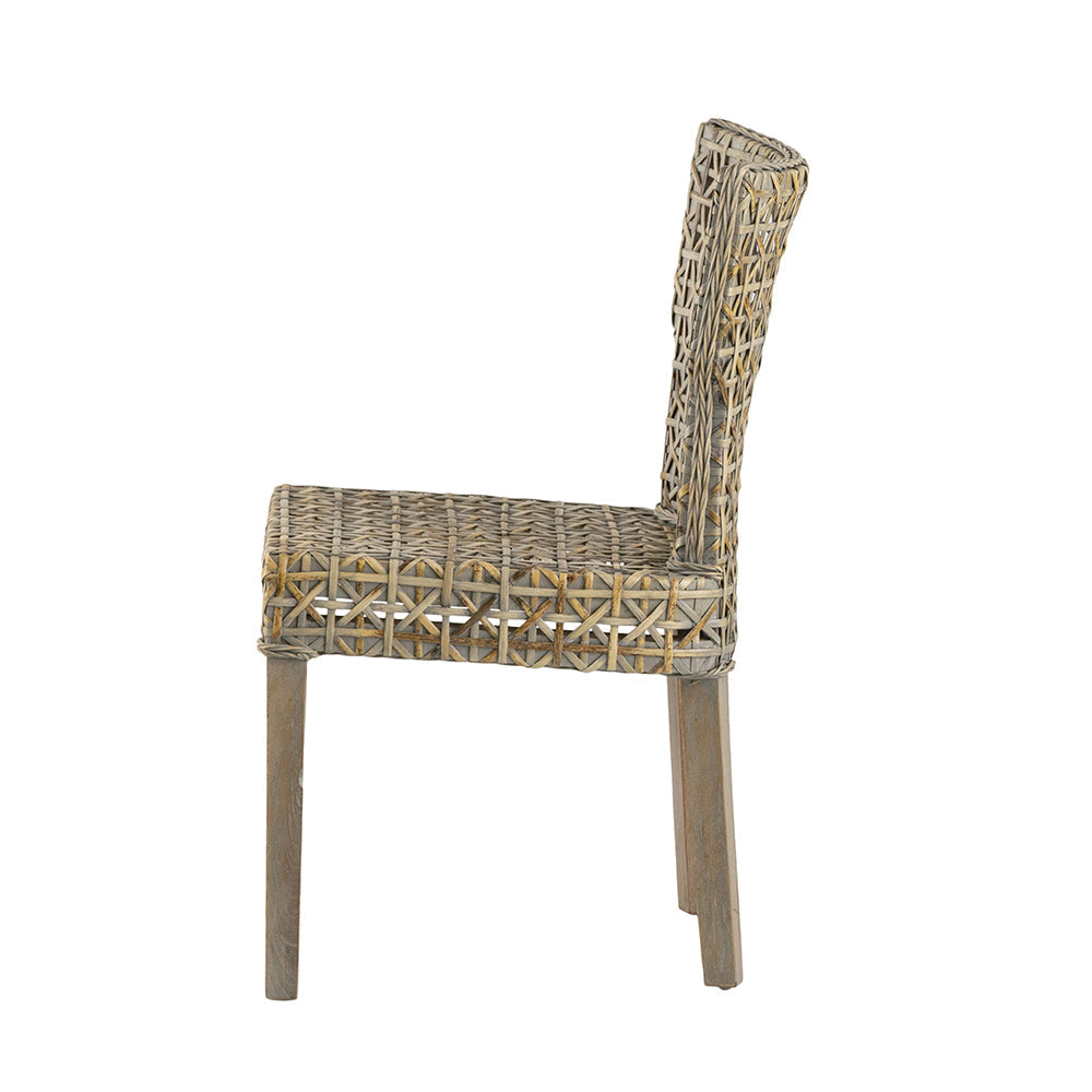 A&B Home Condro 22" x 34" Bundle of 16 Weathered Gray Woven Fabric Chair