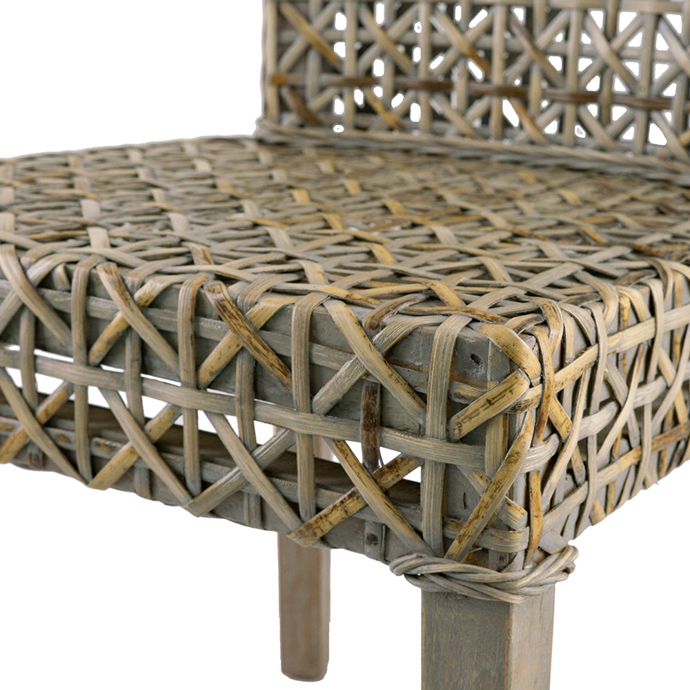 A&B Home Condro 22" x 34" Bundle of 16 Weathered Gray Woven Fabric Chair