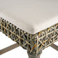 A&B Home Condro 23" x 45" Bundle of 12 Square Wood Design Pedestal Stool