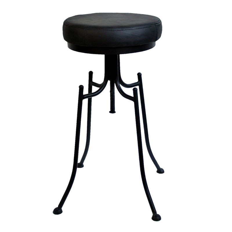 A&B Home Dorsett 14" x 26" Bundle of 15 Round Black Satin Bar Stool