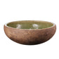 A&B Home Ever 15" Bundle of 29 Round Two-Toned Brown Ceramic Serving Bowl