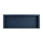 A&B Home Gerald 51" x 82" Bundle of 3 Rectangular Four-Tier Navy Blue Distressed Double Drawers Shelving