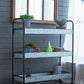 A&B Home Homestead 35" x 40" Bundle of 15 Three-Tier Design Black Finish Galvanized Shelving