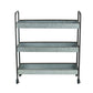 A&B Home Homestead 35" x 40" Bundle of 15 Three-Tier Design Black Finish Galvanized Shelving