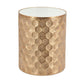 A&B Home Imelda 17" x 20" Bundle of 17 Drum-Shaped Bronze Metal Side Table With Honeycomb Pattern