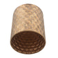 A&B Home Imelda 17" x 20" Bundle of 18 Drum-Shaped Bronze Metal Side Table With Honeycomb Pattern