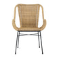 A&B Home Januar 26" x 34" Bundle of 12 Light Brown Rattan Chair