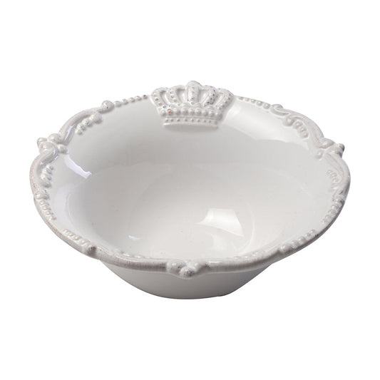 A&B Home Louis Crown 7" Bundle of 364 Round White Ceramic Serving Bowl With Elegant Style