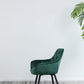 A&B Home Luppino 24" x 34" Set of Two Bundle of 7 Tufted Green Velvet Dining Chairs