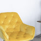 A&B Home Luppino 24" x 34" Set of Two Bundle of 7 Tufted Yellow Velvet Dining Chairs