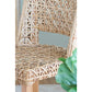 A&B Home Magy 21" x 34" Bundle of 16 Natural Brown Woven Side Chair
