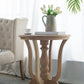 A&B Home Marion 24" x 28" Bundle of 12 Round Wood Tabletop With Side Table