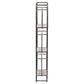 A&B Home Metro 12" x 36" Bundle of 26 Two Antique Nickel Metal Frame Three-Tiered Wood Shelves