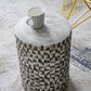 A&B Home Metro Garden 13" x 18" Bundle of 21 Round Black and White Geometric Design Pedestal Stool