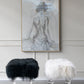 A&B Home Mongolian 49" x 19" Bundle of 3 Standard Black Upholstered Fur and Acrylic Bench