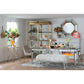 A&B Home Mongolian 49" x 19" Bundle of 3 Standard White Upholstered Fur and Acrylic Bench