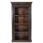 A&B Home Osian 35" x 66" Bundle of 2 Rectangular Brown Wooden Frame Three-Tiered Wood Shelves