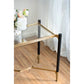 A&B Home Park View 24" x 24" Bundle of 15 Rectangular Matte Black and Gold Occasional Table
