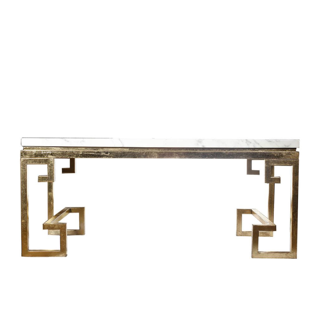 A&B Home Coffee Table With Glass Top - Thumbnail 3