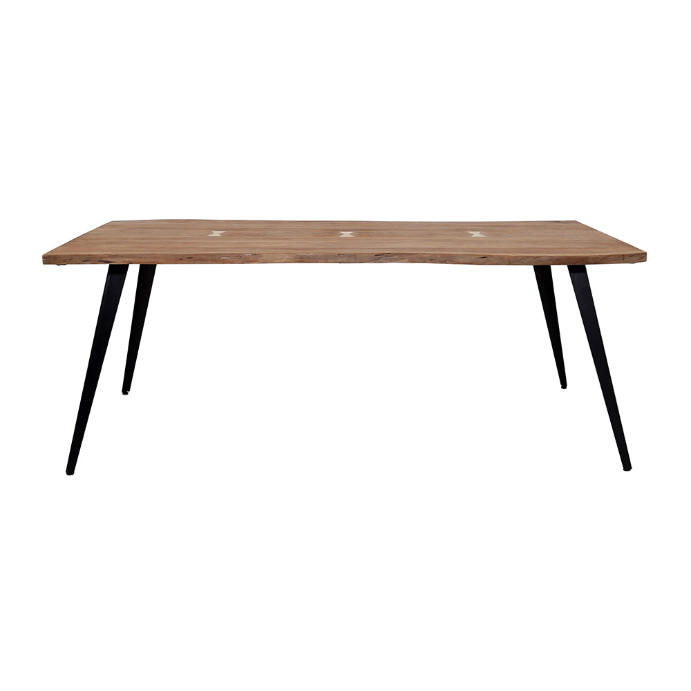 A&B Home Ramirez 71" x 30" Bundle of 3 Rectangular Brown and Black Coffee Table