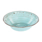 A&B Home Rustic Flare 10" Bundle of 115 Pieces Round Antique Turquoise With Swirling Pattern Serving Bowl